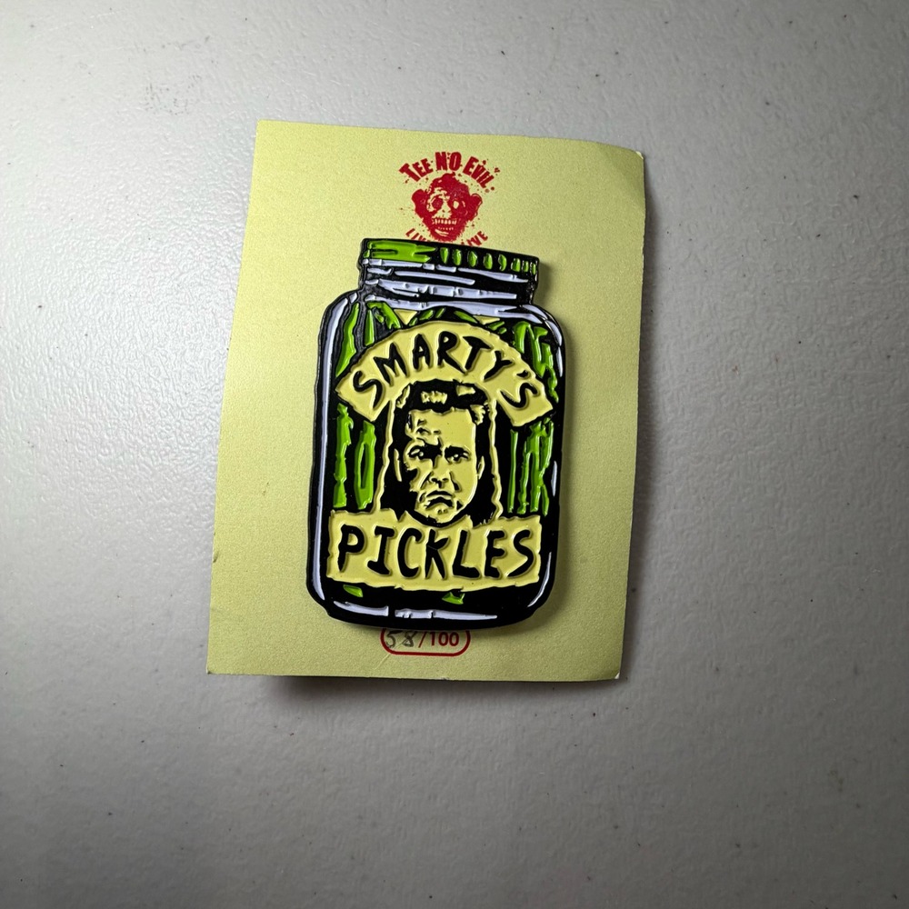 Tee No Evil Smartys Pickles Enamel Pin Series 4 Mullet‎ Limited Edition 58/100